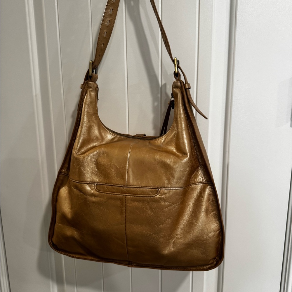 HOBO Metallic Gold Shoulder Bag